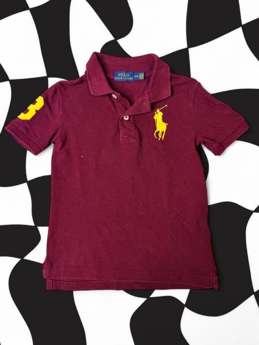 Polo Ralph Lauren Kid's Burgundy and Red Polo-shirt
